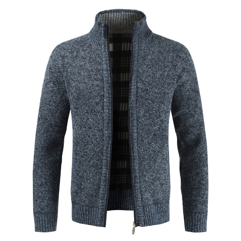 Stefan | Męski sweter z suwakiem
