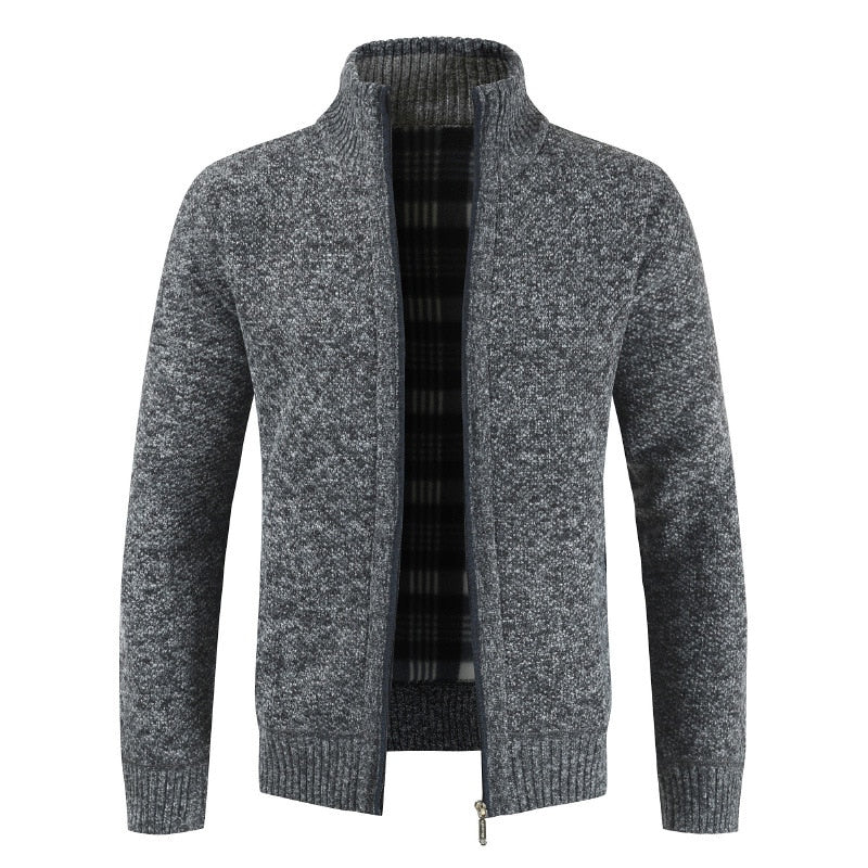 Stefan | Męski sweter z suwakiem