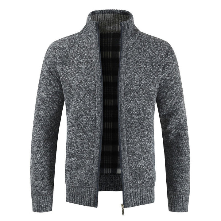 Stefan | Męski sweter z suwakiem