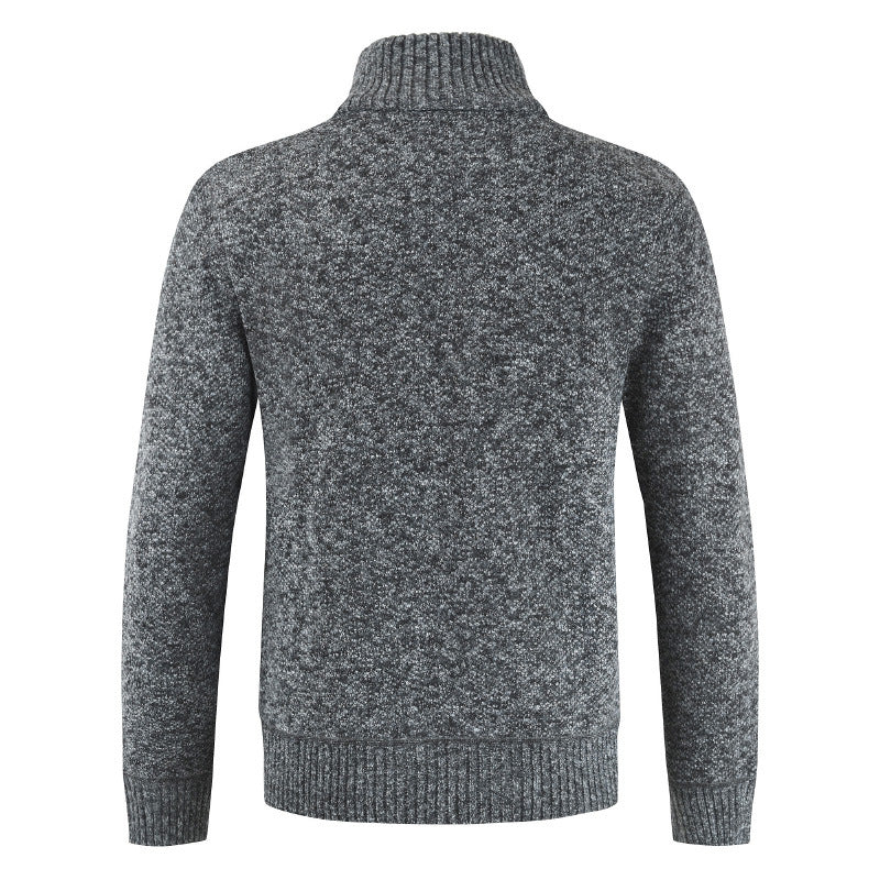 Stefan | Męski sweter z suwakiem