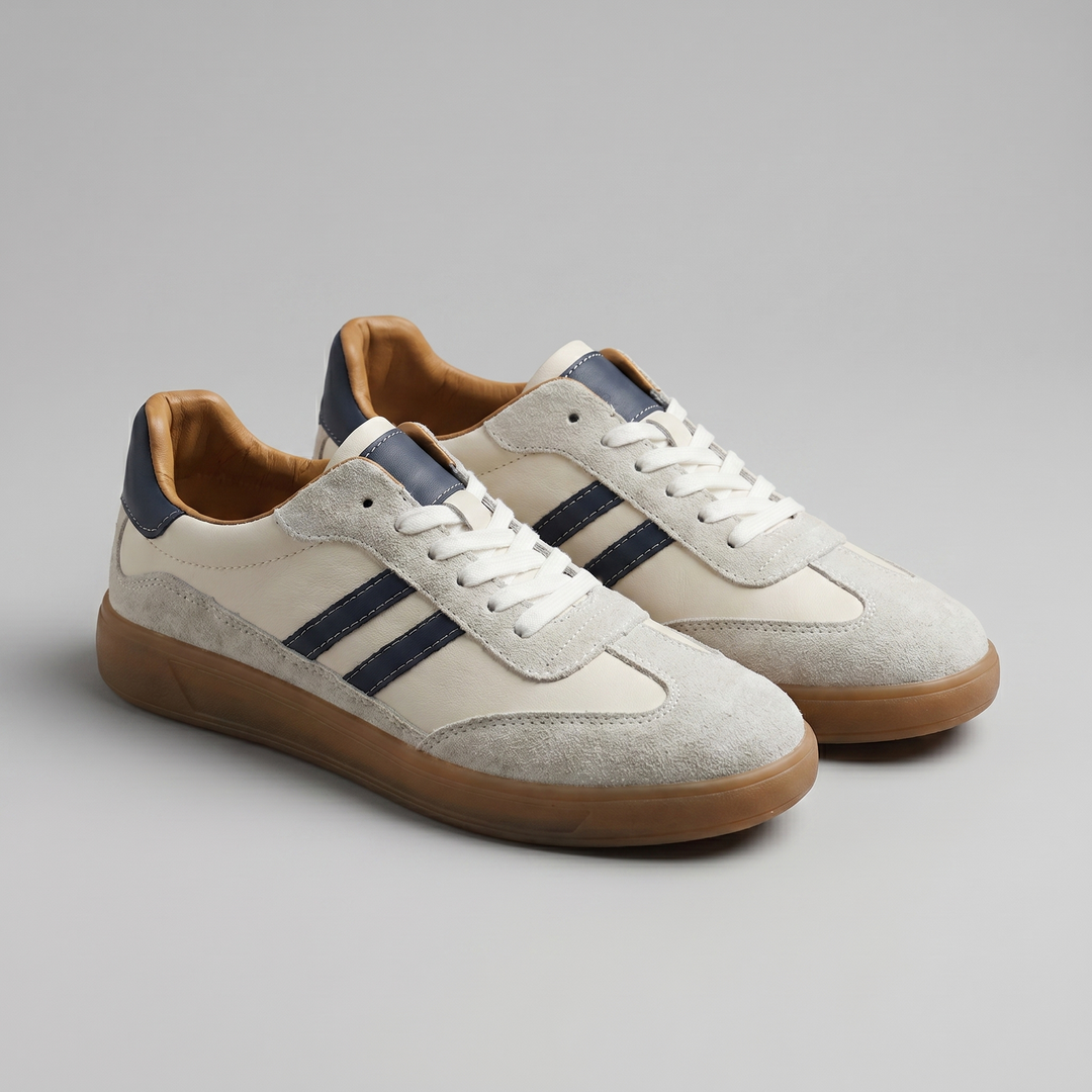 Filip | Skórzane Sneakersy Retro Urban