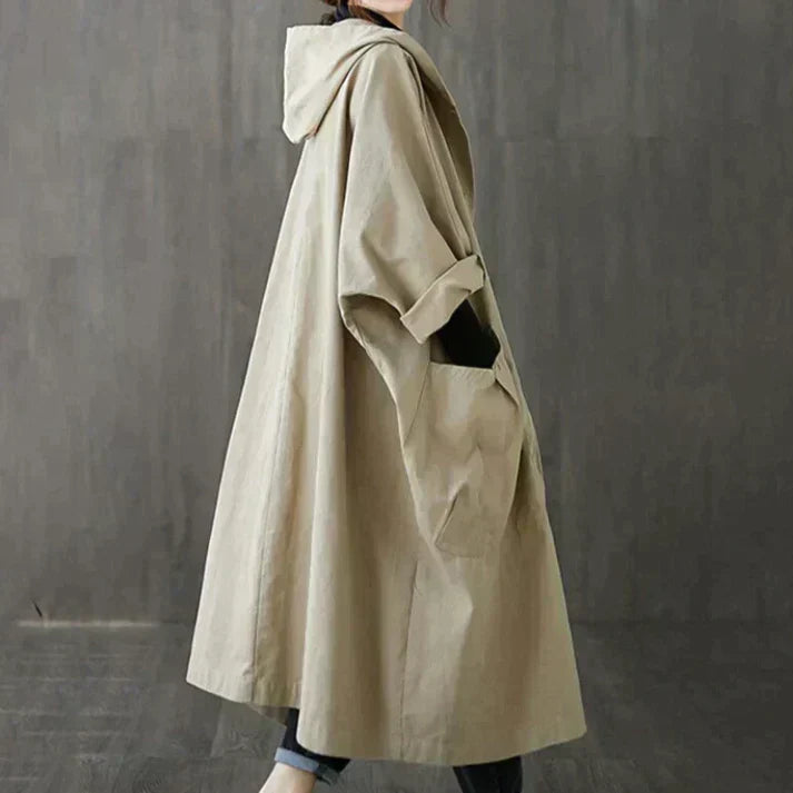 Wanda | Klasyczny damski trench oversize z paskiem
