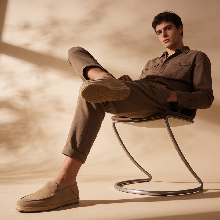 Mikołaj | Zamszowe Espadryle Męskie Casual