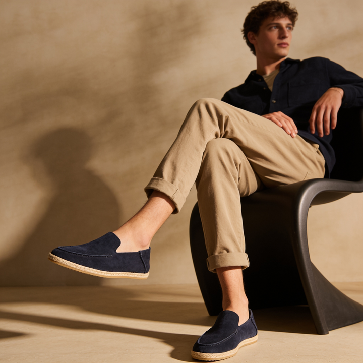Mikołaj | Zamszowe Espadryle Męskie Casual