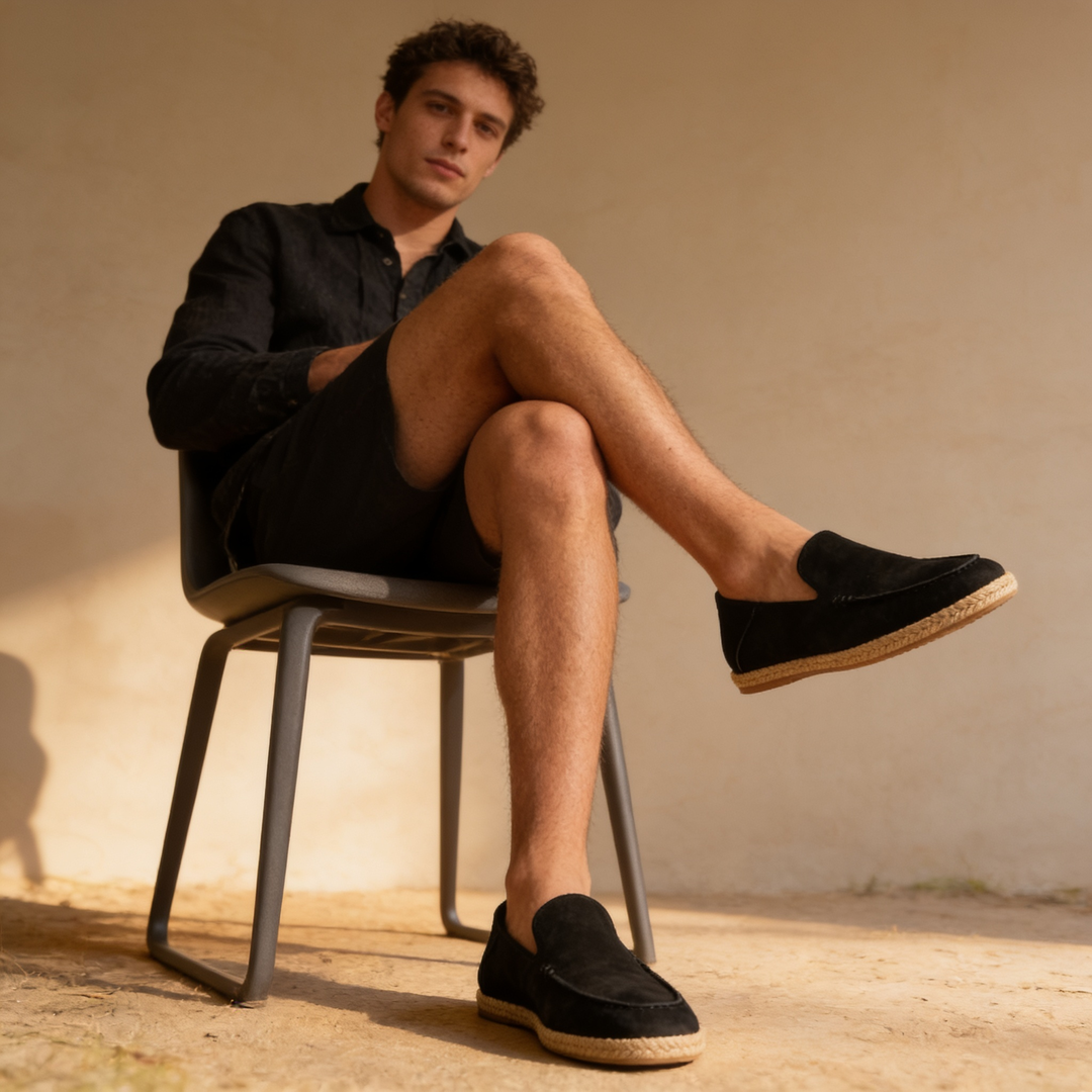 Mikołaj | Zamszowe Espadryle Męskie Casual