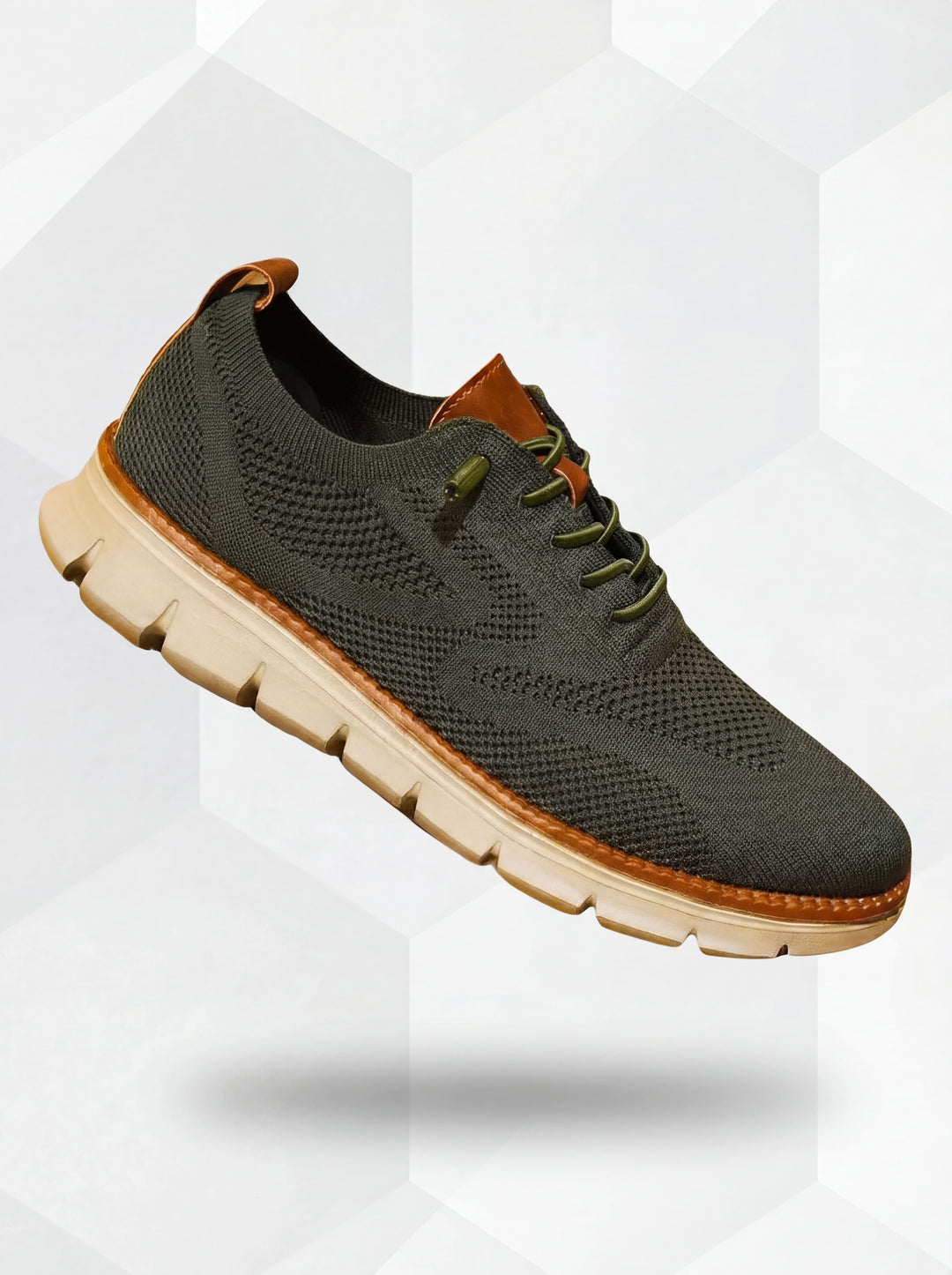 Damian | Męskie oddychające sneakersy zielone