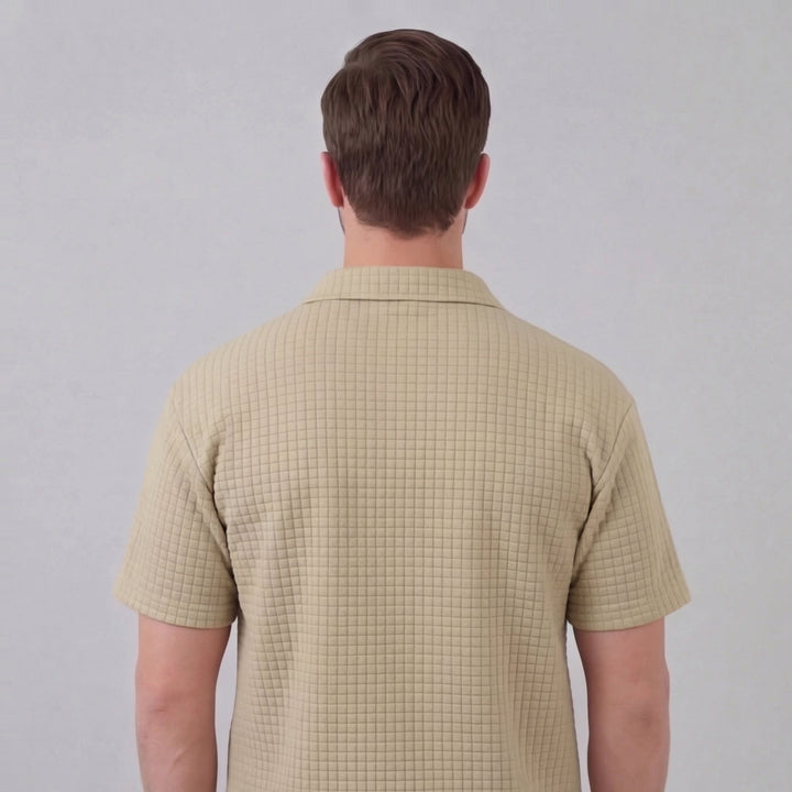 Maksymilian | Letni Komplet Polo Waffle Fusion