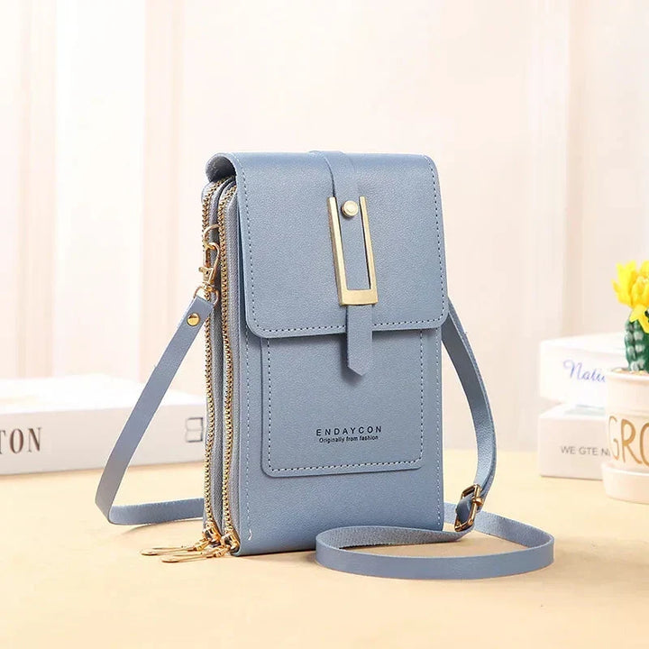 Damska torebka crossbody na telefon z regulowanym paskiem