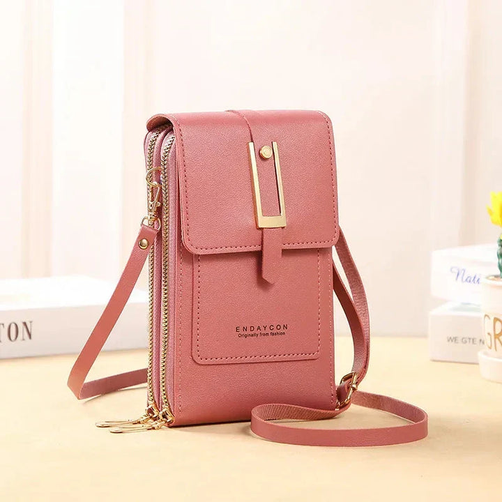 Damska torebka crossbody na telefon z regulowanym paskiem
