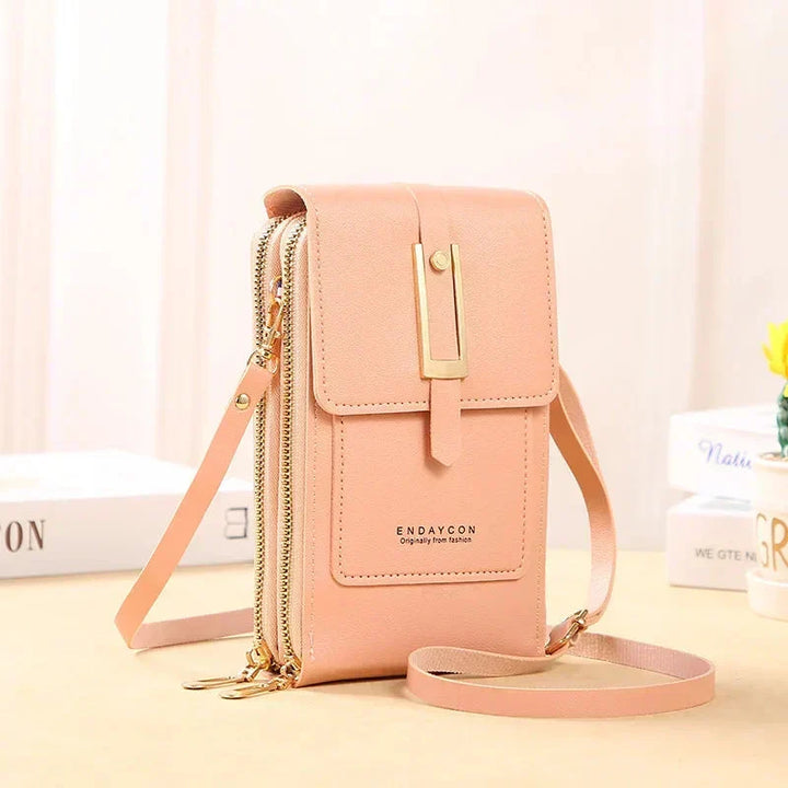 Damska torebka crossbody na telefon z regulowanym paskiem